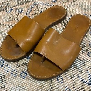 Madewell leather slide sandals women’s size 7